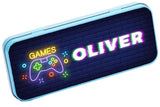 Personalised Any Name Gaming Pencil Case Tin Children School Kids Stationary 6