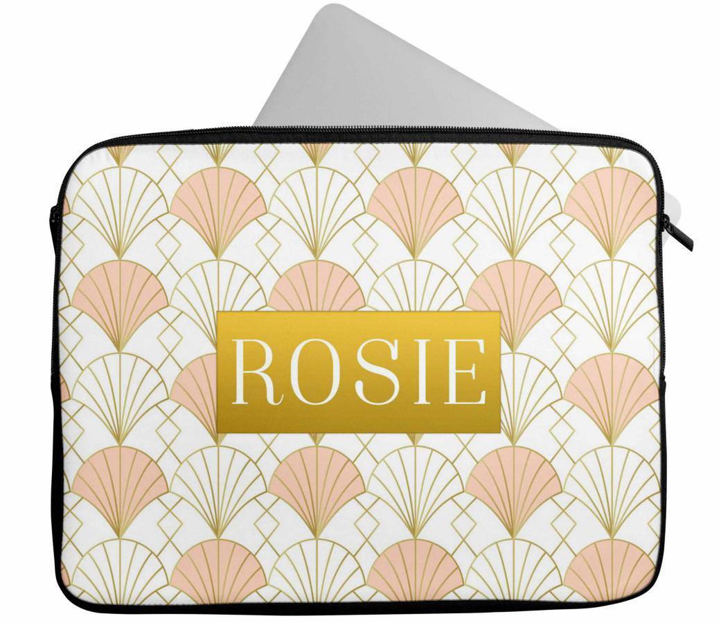 Personalised Any Name Abstract Design Laptop Case Sleeve Tablet Bag 85