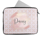 Personalised Any Name Glitter Design Laptop Case Sleeve Tablet Bag 68