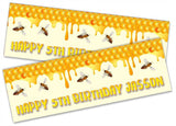 Personalised Birthday Banners Generic Design Children Kids Party Decoration 47