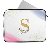 Personalised Any Name Marble Design Laptop Case Sleeve Tablet Bag 69