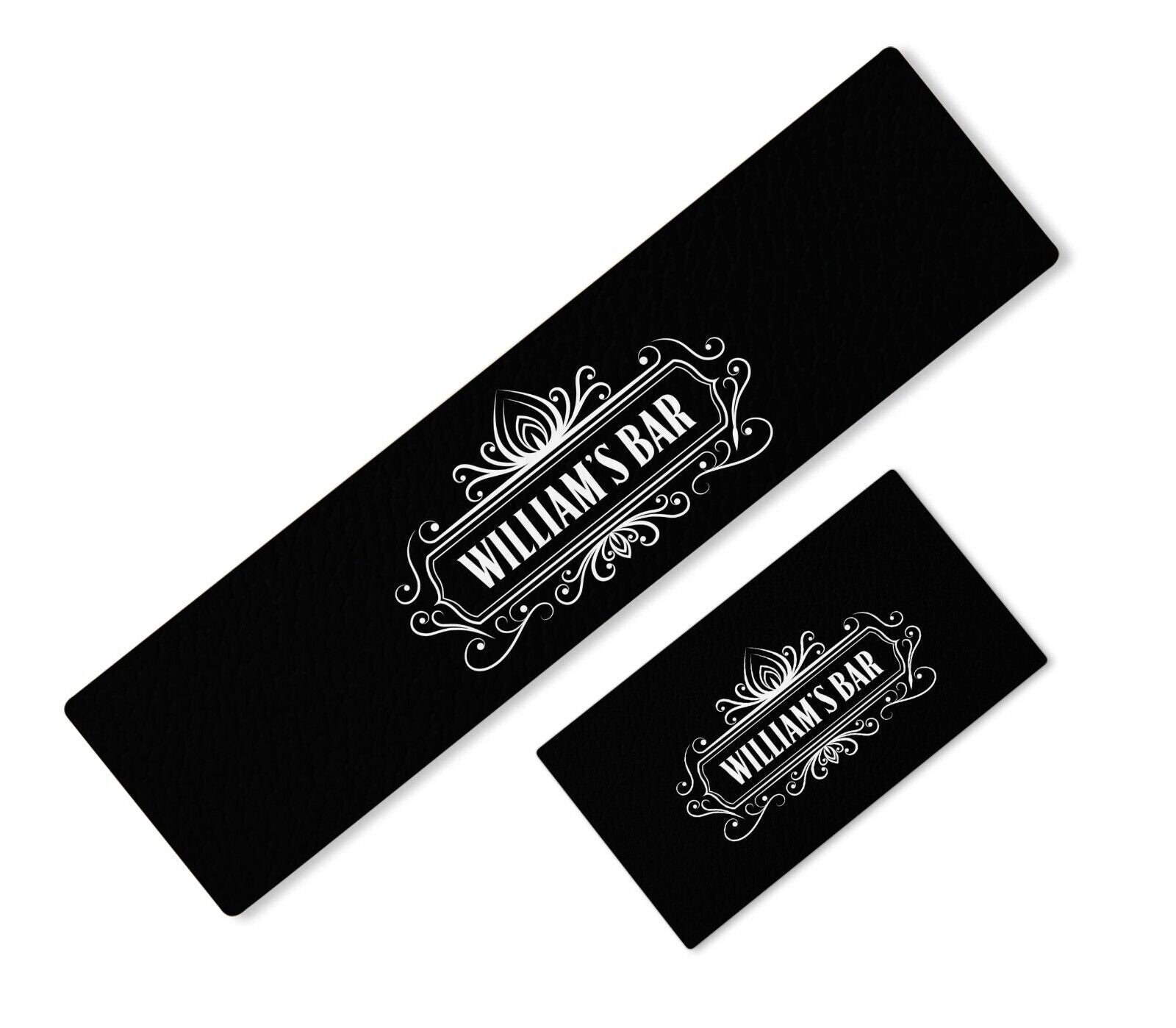 Personalised Any Text Beer Mat Label Bar Runner Ideal Home Pub Cafe Occasion 4