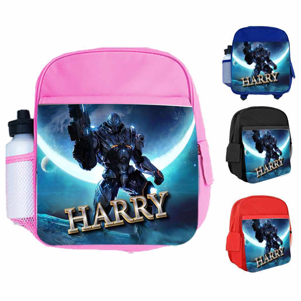 Personalised Kids Backpack Any Name Gaming Boys Girls Children School Bag 5