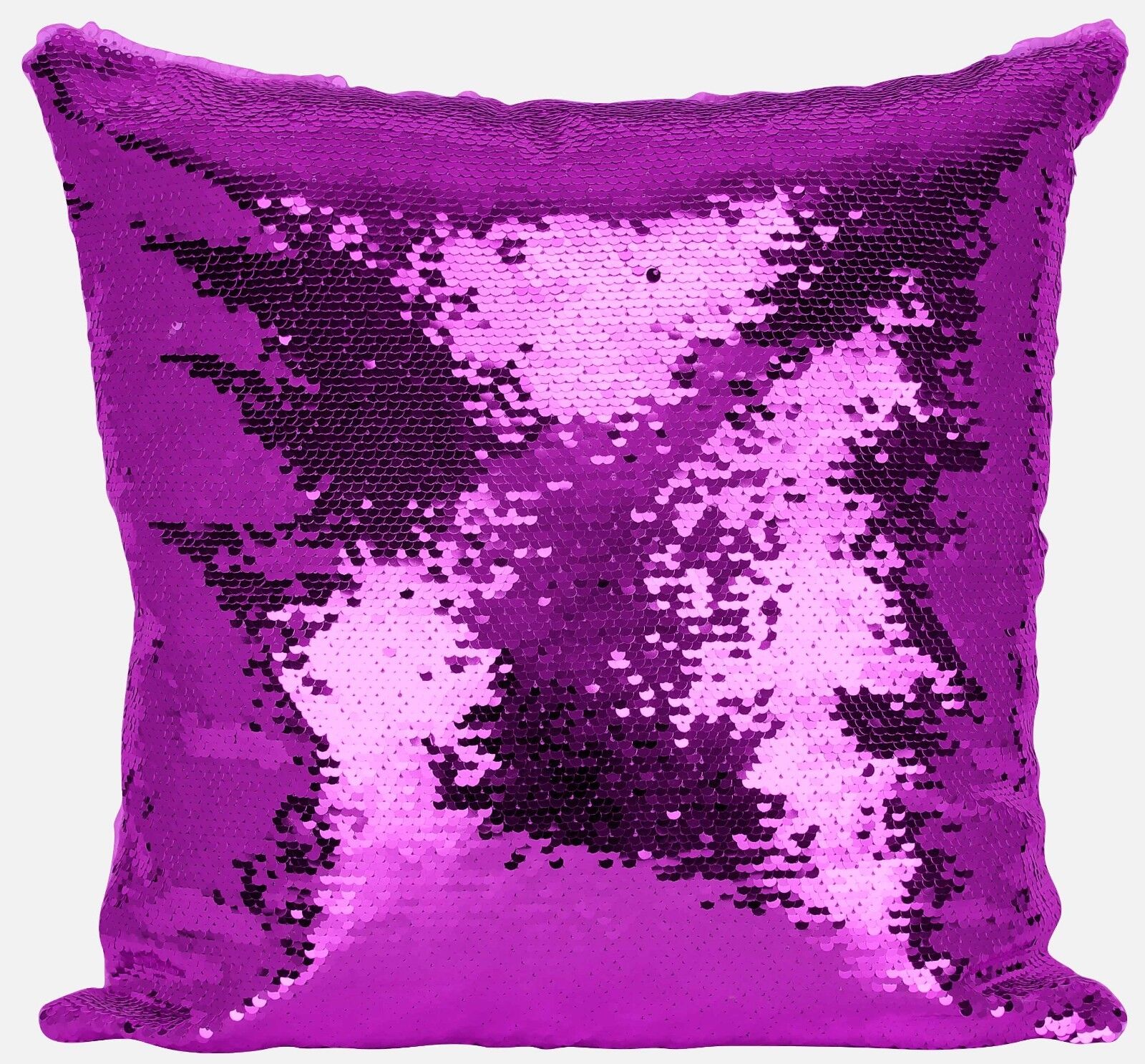 Personalised Floral Any Name Magic Reveal Sequin Cushion Cover Gift Pink