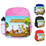 Personalised Kids Backpack Any Name Animal Design Boys Girls kid School Bag 36