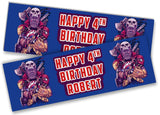 Personalised Birthday Banners Super Hero Design Children Kid Party Decoration 63