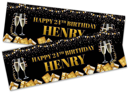 Personalised Birthday Banners Party Design Kids Party Decoration adult 77