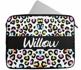 Personalised Any Name Animal Design Laptop Case Sleeve Tablet Bag 76