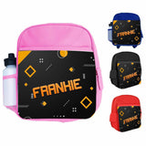 Personalised Kids Backpack Any Name Gaming Boys Girls Children School Bag 3