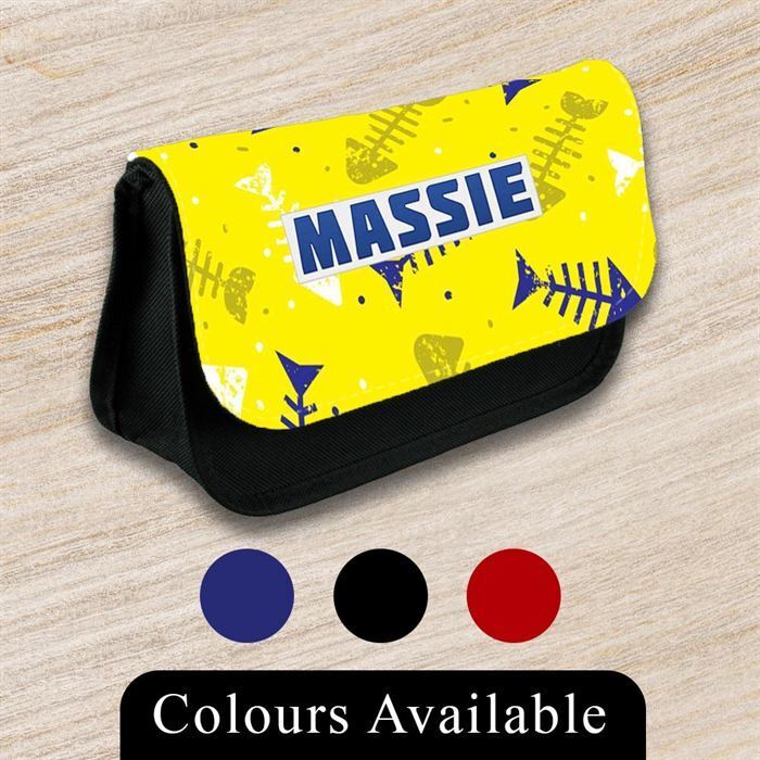 Personalised Pencil Case Generic Girls Boys Stationary Kids School Bag 55