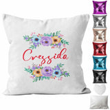 Personalised Cushion Butterfly Sequin Cushion Pillow Printed Birthday Gift 58