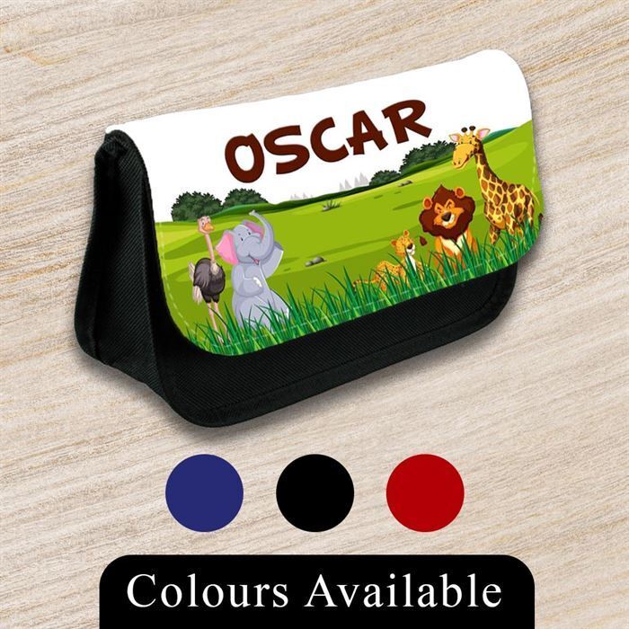 Personalised Pencil Case Generic Girls Boys Stationary Kids School Bag 45