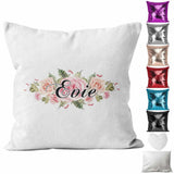 Personalised Cushion Floral Sequin Cushion Pillow Printed Birthday Gift 67