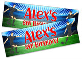 Personalised Birthday Banners Football Design Children Kids Party Decoration 56