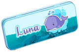 Personalised Any Name Animal Pencil Case Tin Children School Kids Stationary 15