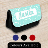 Personalised Pencil Case Generic Girls Boys Stationary Kids School Bag 33