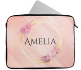 Personalised Any Name Patterned Design Laptop Case Sleeve Tablet Bag 12