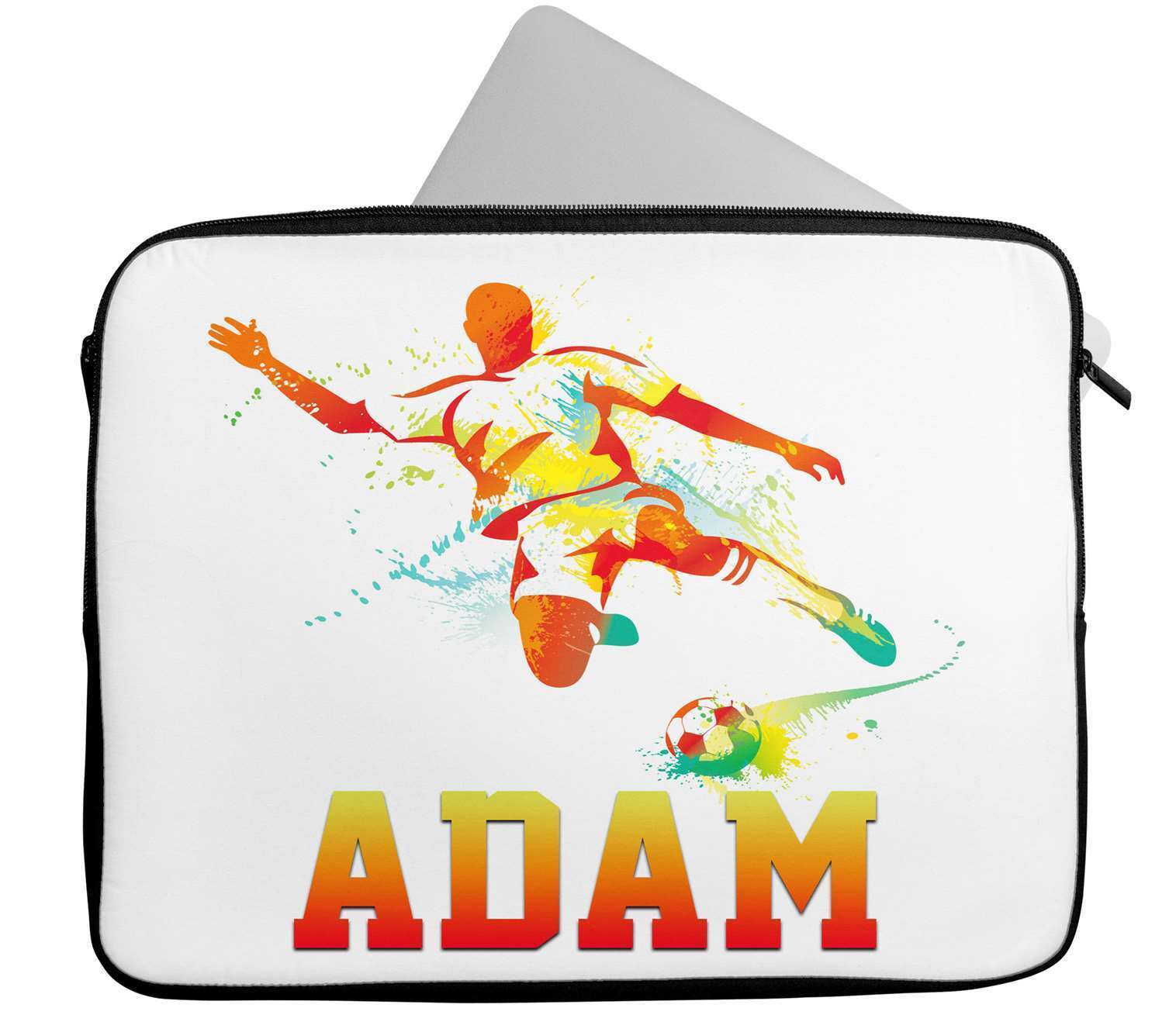 Personalised Any Name Football Design Laptop Case Sleeve Tablet Bag 23