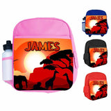 Personalised Kids Backpack Any Name Animal Design Boys Girls kid School Bag 20