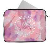 Personalised Any Name Marble Glitter Design Laptop Case Sleeve Tablet Bag 33