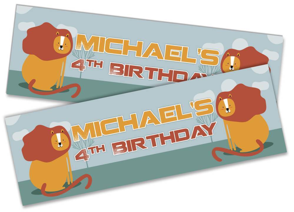 Personalised Birthday Banners Generic Design Children Kids Party Decoration 256