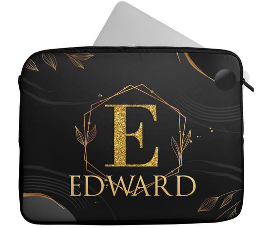 Personalised Any Name Abstract Design Laptop Case Sleeve Tablet Bag 86