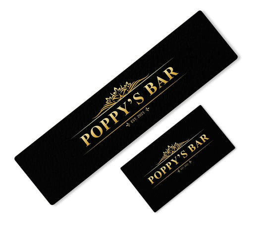 Personalised Any Text Beer Mat Label Bar Runner Ideal Home Pub Cafe Occasion 91