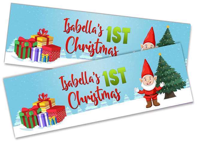 Personalised Banner Christmas Design Party Decoration 19