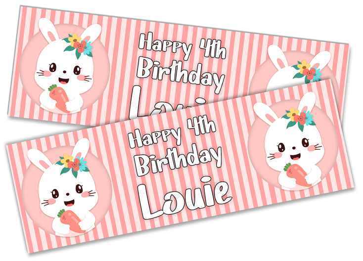 Personalised Birthday Banners Generic Design Children Kids Party Decoration 203