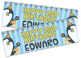 Personalised Birthday Banners Generic Design Children Kids Party Decoration 45