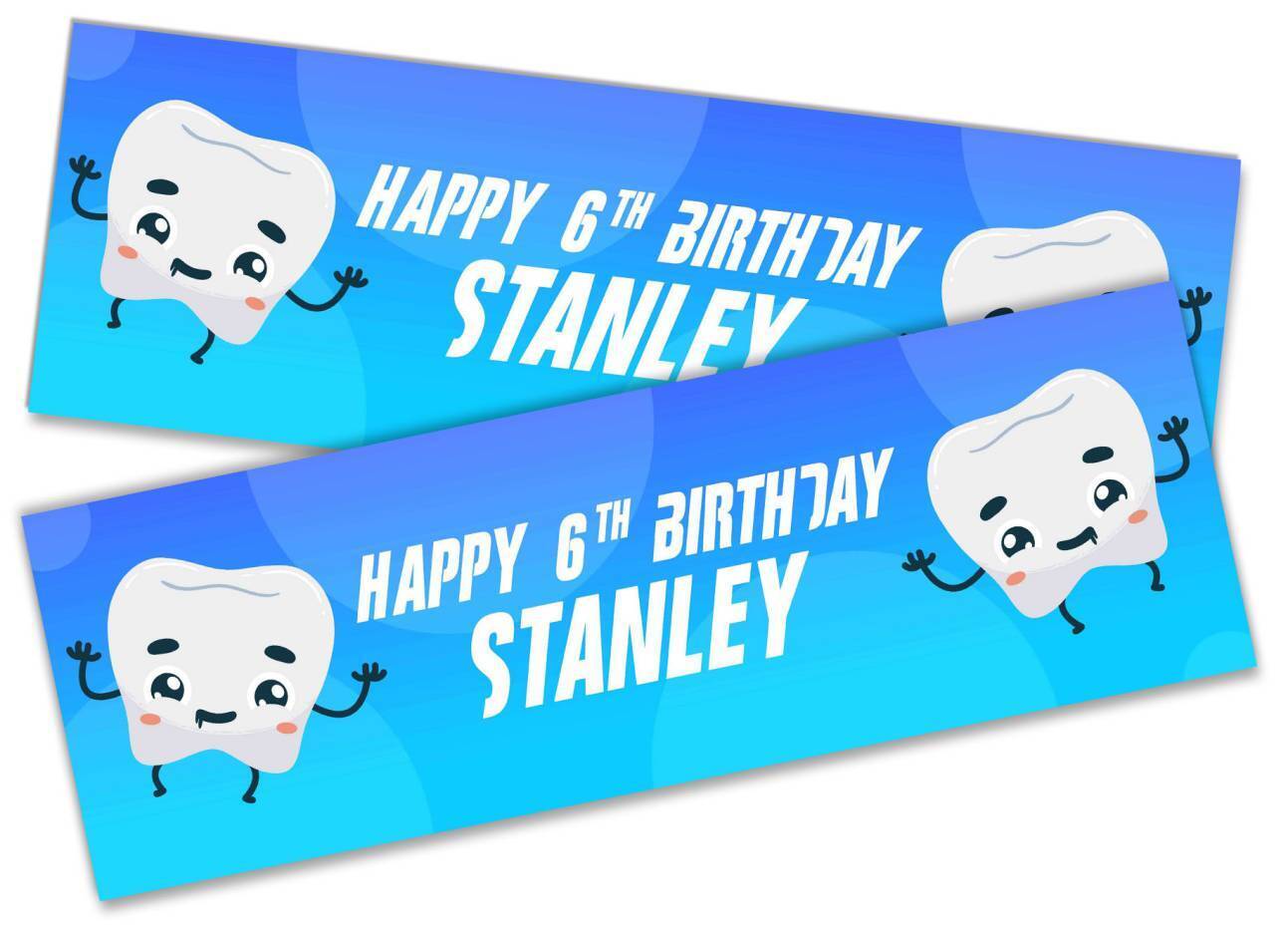 Personalised Birthday Banners Generic Design Children Kids Party Decoration 142