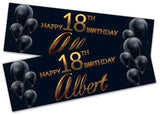 Personalised Birthday Banners Generic Design Children Kids Party Decoration 215