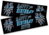 Personalised Birthday Banners Super Hero Design Children Kid Party Decoration 71