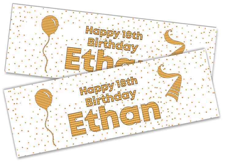 Personalised Birthday Banners Generic Design Children Kids Party Decoration 219