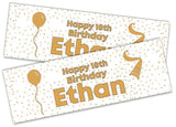 Personalised Birthday Banners Generic Design Children Kids Party Decoration 219