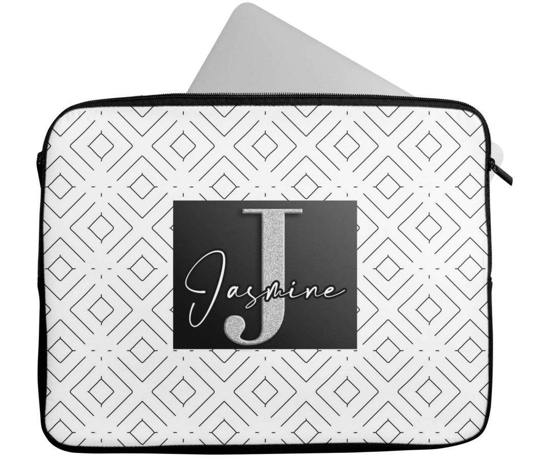 Personalised Any Name Abstract Design Laptop Case Sleeve Tablet Bag 83