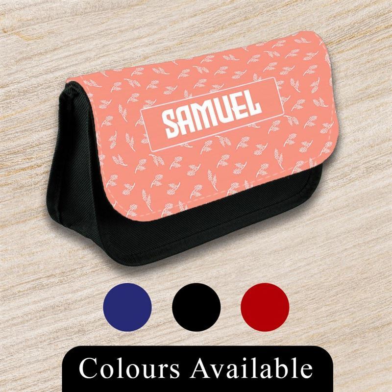 Personalised Pencil Case Generic Girls Boys Stationary Kids School Bag 37