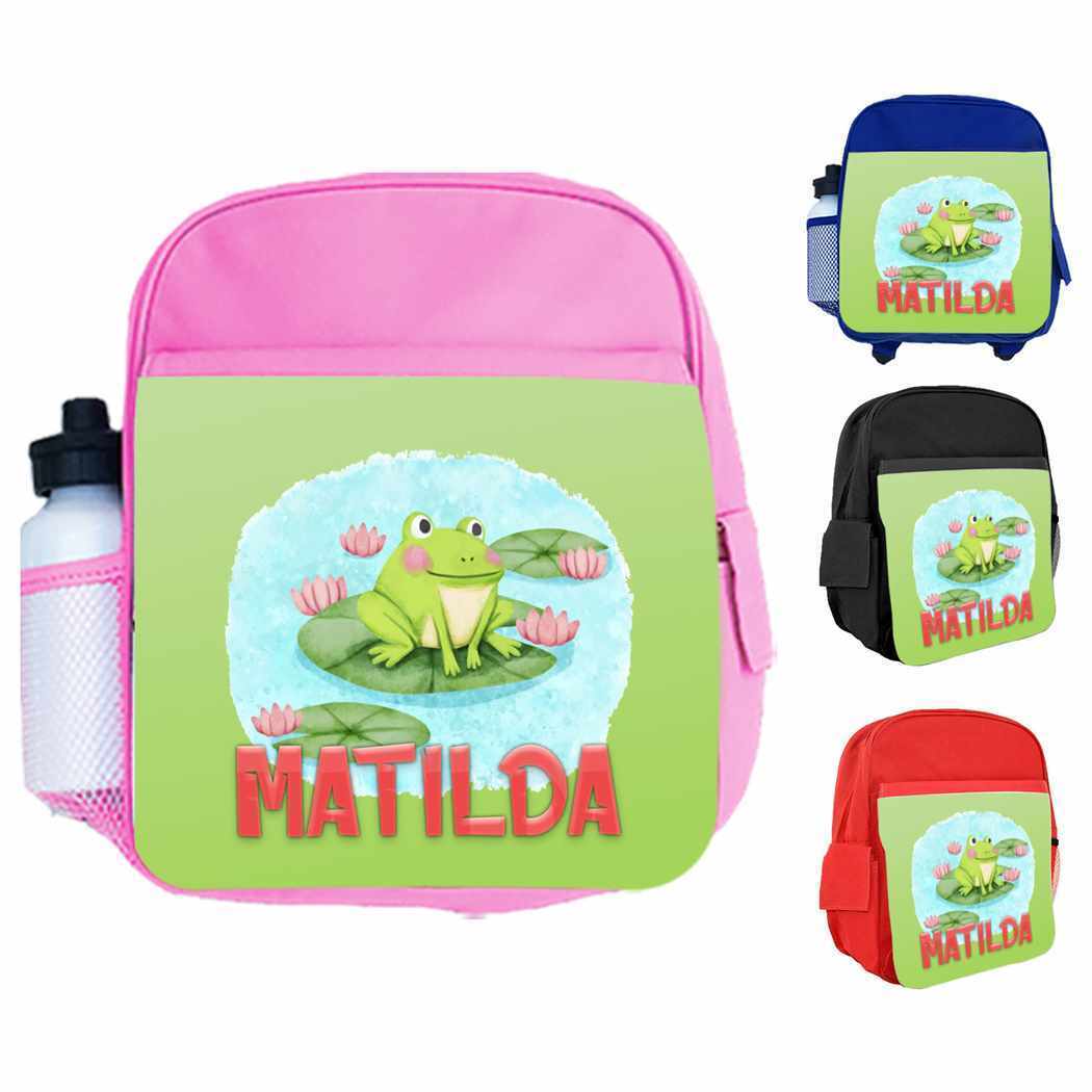 Personalised Kids Backpack Any Name Animal Design Boys Girls kids School Bag 12