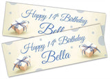 Personalised Birthday Banners Generic Design Children Kids Party Decoration 134