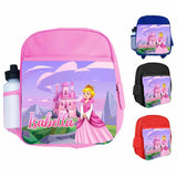 Personalised Kids Backpack Any Name Princess Design Boys Girls kid School Bag 33