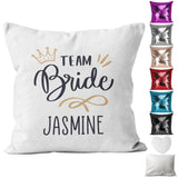 Personalised Cushion Bridal Shower Sequin Cushion Pillow Printed Birthday Gift 6