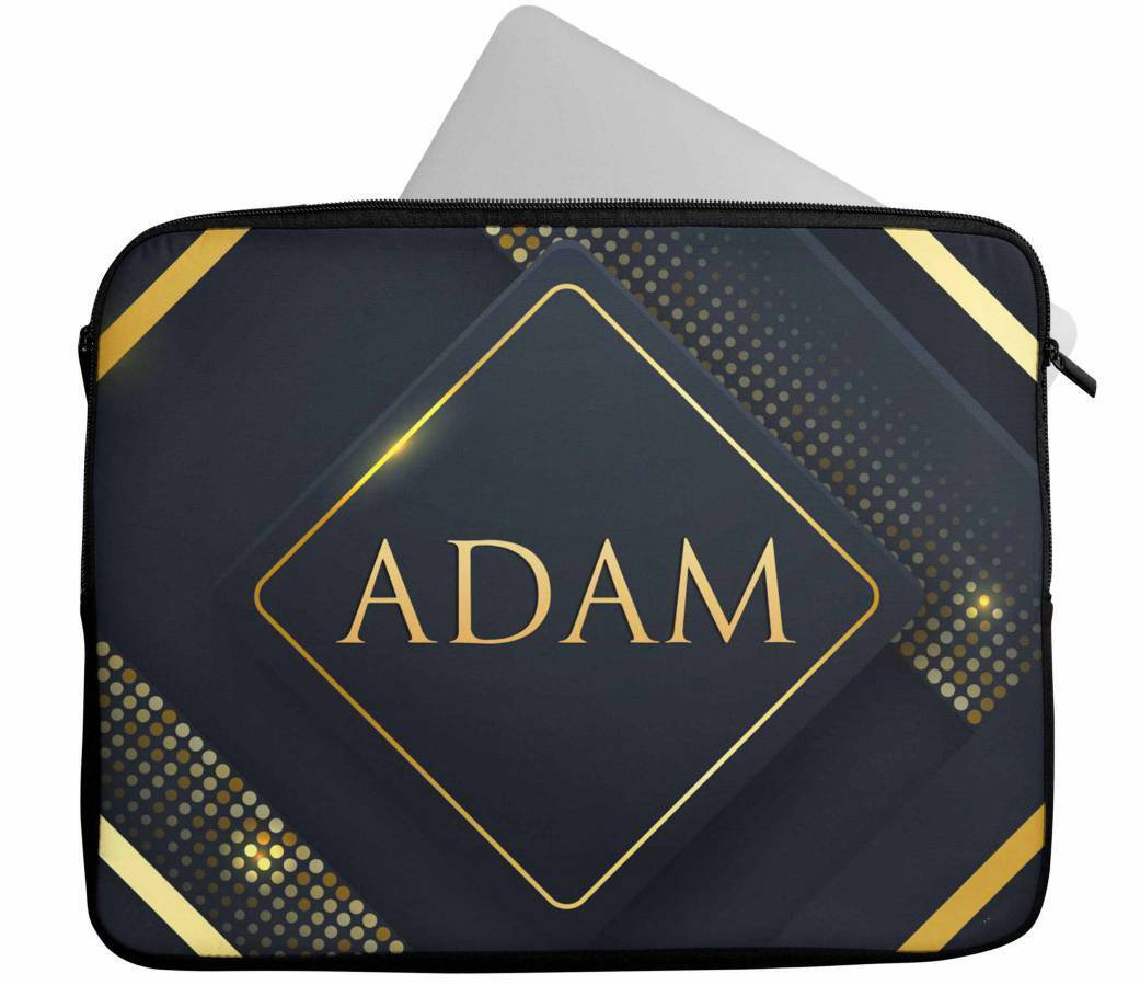 Personalised Any Name Abstract Design Laptop Case Sleeve Tablet Bag 85