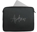 Personalised Any Name Black Design Laptop Case Sleeve Tablet Bag Chromebook 1