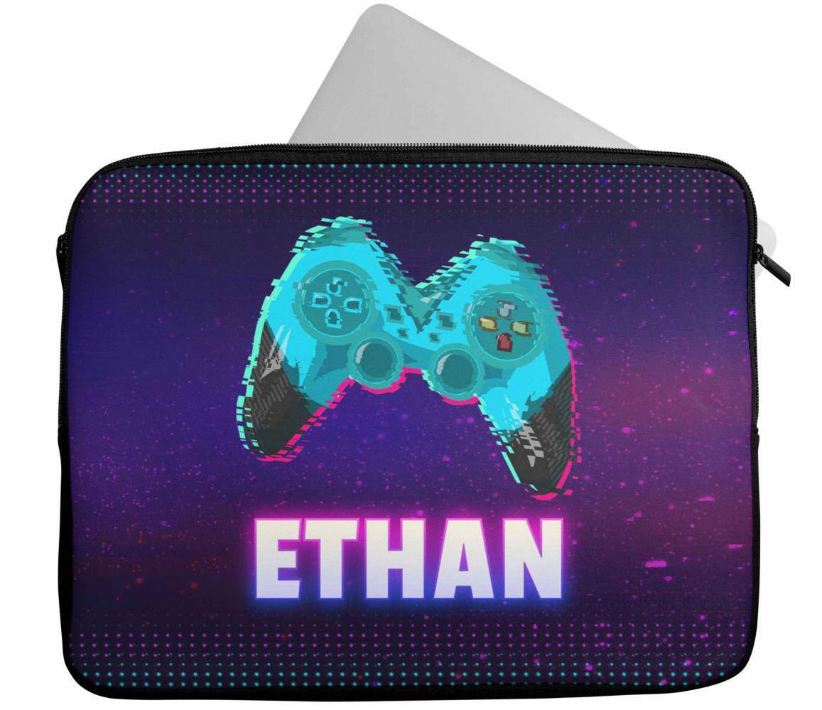 Personalised Any Name Gaming Design Laptop Case Sleeve Tablet Bag 81