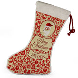Personalised Any Name Christmas Stocking Tree Decoration Gift Present 3