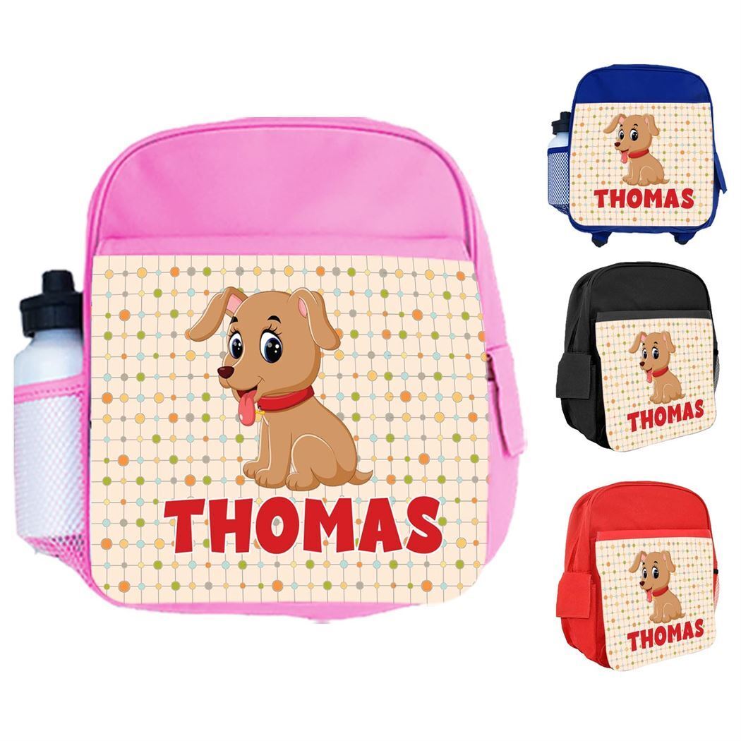 Personalised Kids Backpack Any Name Generic Design Boys Girls kid School Bag 48