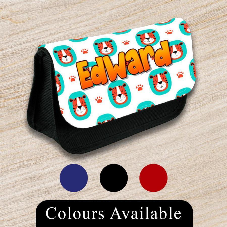 Personalised Pencil Case Generic Girls Boys Stationary Kids School Bag 24