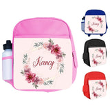 Personalised Kids Backpack Any Name Generic Design Boys Girls kid School Bag 47