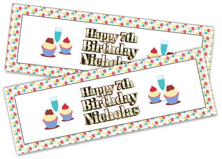 Personalised Birthday Banners Generic Design Children Kids Party Decoration 223