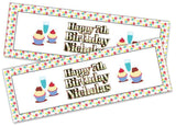 Personalised Birthday Banners Generic Design Children Kids Party Decoration 223